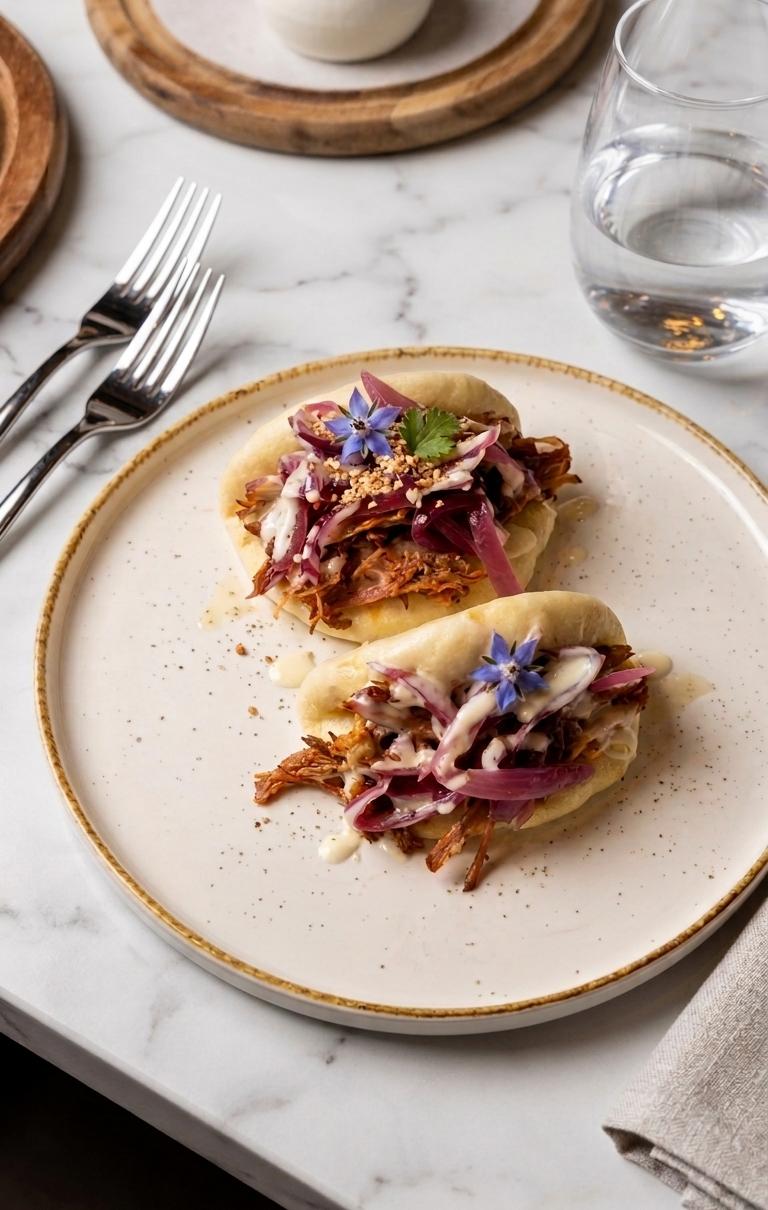Dettaglio del bao toscano servito ad Antico Portale